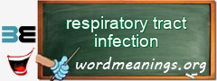 WordMeaning blackboard for respiratory tract infection